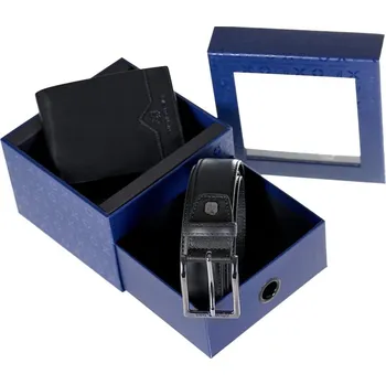 Opasek Dárkový set – kožená peněženka a pásek 07 GG12