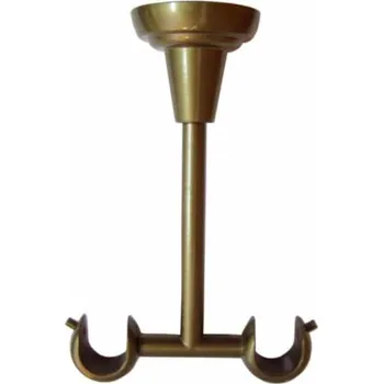 URBÁNEK Garnýže - držák pr.16 mm stropní duo - Zlatá antik