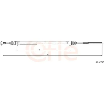 Autodíl Lanko ruční brzdy COFLE 10.4735