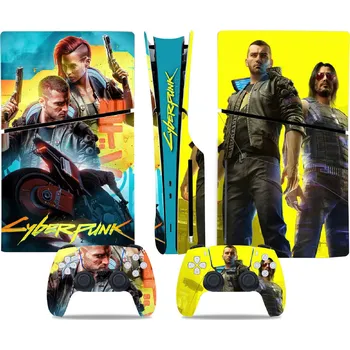 Obal na herní konzoli Polep na konzoli PS5 SLIM diskovou verzi Cyberpunk 2077 (PS5)