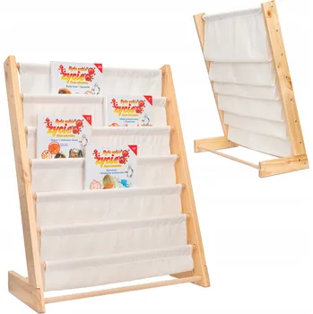 Knihovna Regál Ikonka 62,5 x 30 x 79 cm, béžové odstíny