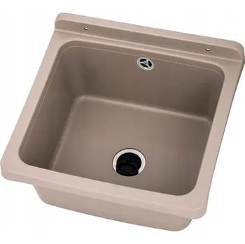 Granitový dřez Jednokomorový dřez Gamma z polypropylenu, béžový