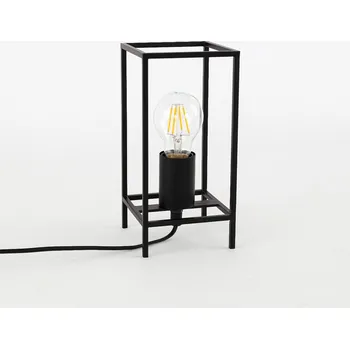 Lampička Stolní lampa Italux Melando černá 40 W