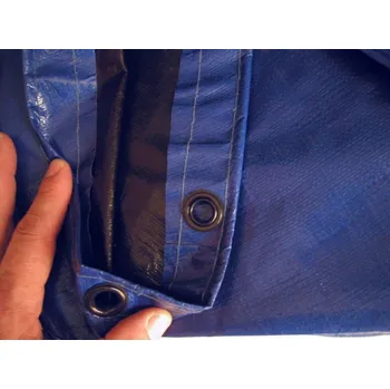 Plachta s oky kruh 4 m modrá/černá