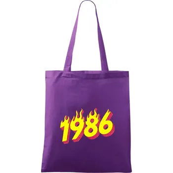 Narozeniny v ohni 1986 - Taška bavlněná - 42 x 38 cm ( Fialová )