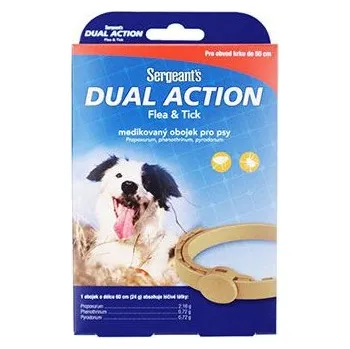Antiparazitikum pro psa SERGEANT´S Pet Company Sergeanťs Dual obojek antipar. střední pes - EXPIRACE 02/2026