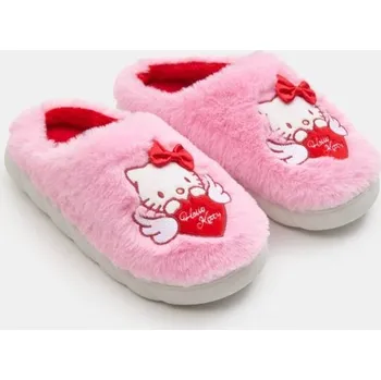 Oblečení a móda Sinsay - Pantofle s umělou kožešinou Hello Kitty - pastelová růžová - 661GR-03X - 661GR-03X-389