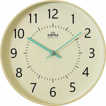 Hodiny Nástěnné hodiny MPM Quality žluté 31,4 cm