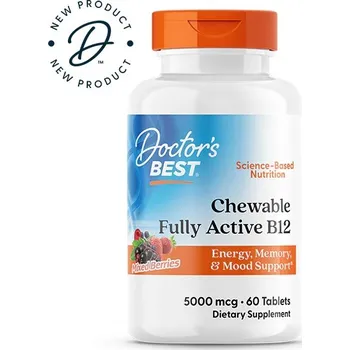 Doctor's Best Chewable Fully Active B12, Mixed Berries - 60 Tablet