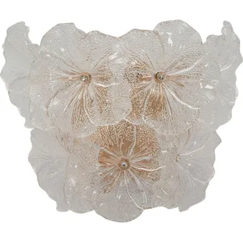 Nástěnné svítidlo Skleněné nástěnné svítidlo ve zlaté barvě Ibiscus – Mauro Ferretti ID_1829336