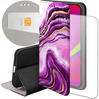 Pouzdro na mobilní telefon Flipové pouzdro Hello Case pro Oppo A15, A15s, fialové
