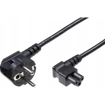 Napájecí kabel MicroConnect Napájecí kabel Schuko zahnutý - C5 zahnutý