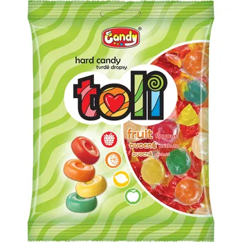 Bonbon Candy Toli tvrdé bonbony ovocné 300 g