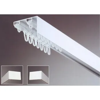 Garnýž URBÁNEK Záclonová kolejnice AL094 - 113,7 cm, Standard + šnek