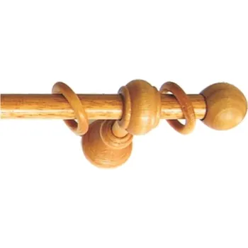 Garnýž URBÁNEK Garnýže Komfort průměr 20 mm třešeň - 120 cm, Koule