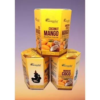 Čajovna Vonné kužely tekoucí dým KOKOS A MANGO