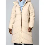 Sinsay - Prošívaný kabát s kapucí - béžová