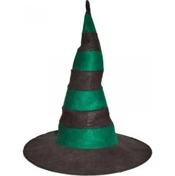 Karnevalový doplněk Klobouk čarodějnice pruhovaný