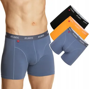 3-PACK Pánské boxerky slipy bavlna Atlantic XL