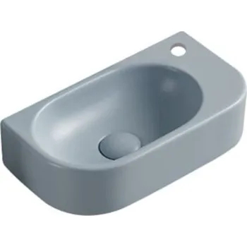 Umyvadlo Swiss aqua technologies Umývátko SAT Infinitio 40x21,5 cm tmavě modrá mat bez přepadu SATINF4021DBLM