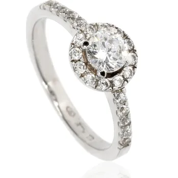 Prsten Zlatnictví Helios Zlatý prsten posetý zirkony