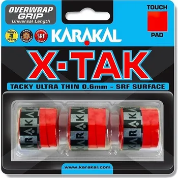 Vrchní omotávka Karakal X-Tak Overgrip 3er Red