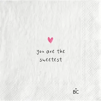 Papírový ubrousek Bastion Collections Papírové ubrousky S - You Are Sweetest, 20ks b420181