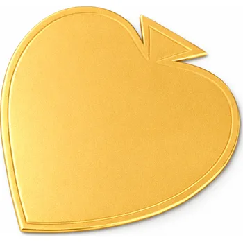 Cake star Podložka pod minidezerty zlatá list 8,5x9,5 cm