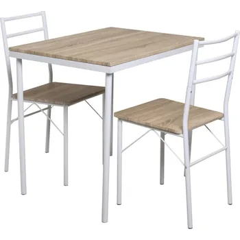 Jídelní set Jídelní set (3 díly) Duplex, bílý/dub