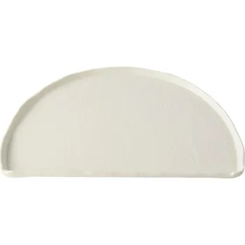 Talíř Jídelní talíř HALF MOON 27 cm, bílá, keramika, MIJ