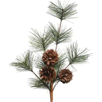 umělá květina Umělá vánoční větev se šiškami, 30 cm