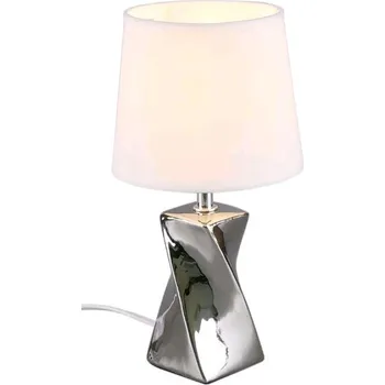Lampička Stolní lampa Abeba, lesklá stříbrná