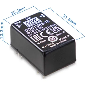 Měnič napětí Mean Well DCW12W8-12 Měnič DC/DC modulový 12W 12V