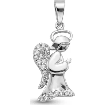 Přívěsek ŠPERKY-NM, Zlatý anděl v bílém zlatě 1494