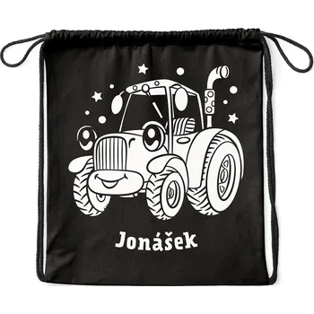 Městský batoh Vak Traktor se jménem Barva: Černá