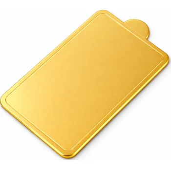 Cake star Podložka pod minidezerty zlatá obdelník 10x6 cm