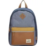 Beagles Modrý voděodolný školní batoh „Smile“