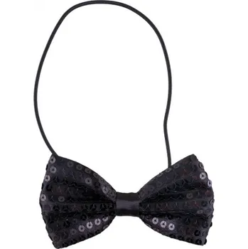 Karnevalový doplněk Motýlek s flitry černý