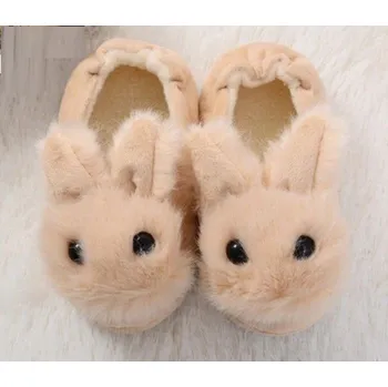 Dívčí bačkory Dětské domácí boty králík béžova 25