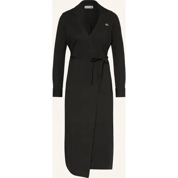 Dámské šaty Lacoste Dámské Zavinovací Šaty, černá, 36