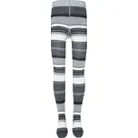 Ewers Dívčí punčocháče třpytivé proužky šedé