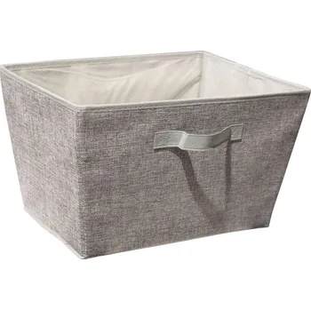 Úložný box Úložný box 30x30x30 cm, světle šedý textil