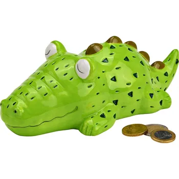 Žertovný předmět Keramická pokladnička krokodýl