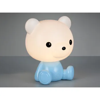 Lampička Dětská stolní lampička Cutie, modrý medvídek
