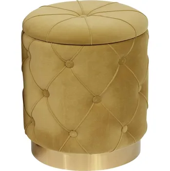 Taburet Taburet Glamorous, žlutý/zlatý