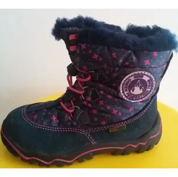 Dětská móda Dětská zimní obuv s membránou Santé IC/233869, Navy - Purple VEL. 26 (VÝPRODEJ)