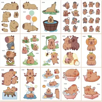 Odstranitelné tetování Dětské dočasné tetování - KAPYBARA (A) - 10 ks (Značka: SPADABRAVO)