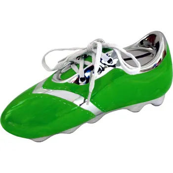 Žertovný předmět Keramická pokladnička zelená kopačka