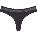 Dámská tanga Feel of Modal String 3P - BLACK - černé 0004 -