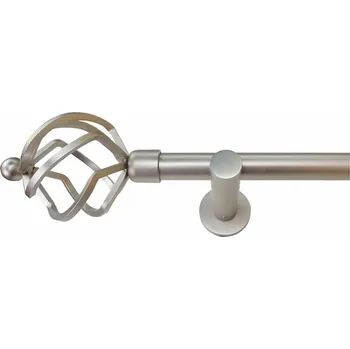 Garnýž URBÁNEK Garnýže kovové GE pr.16 mm matný chrom Arezzo - 120 cm